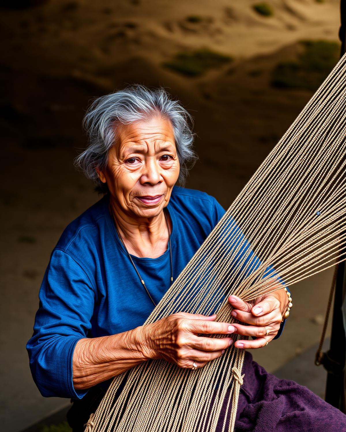Nghệ nhân đan võng ngô đồng